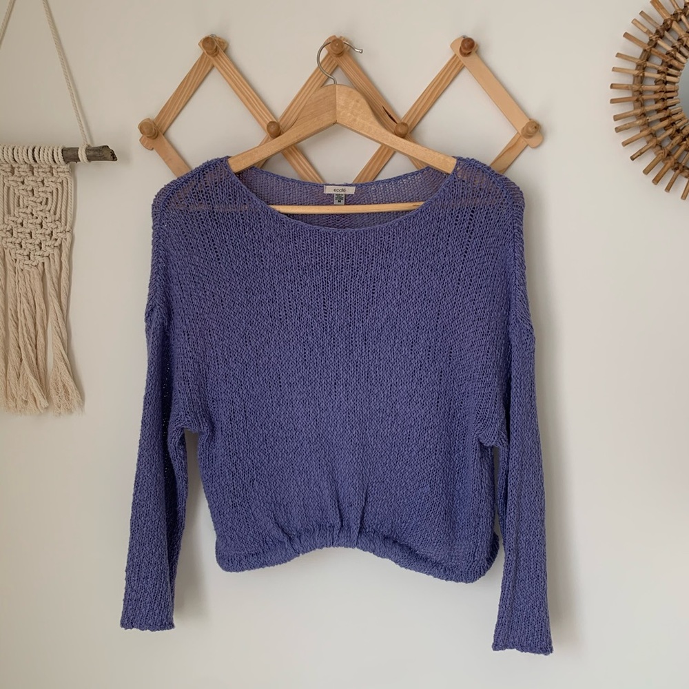 Ecote Purple Knit Sweater